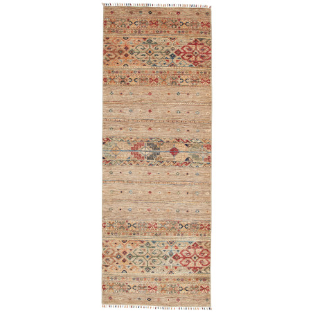 Tappeto Rubin Pakistan Geometrico Beige Policromo 85x237 Cm