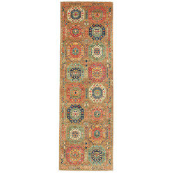 Tappeto Tribal Pakistan Geometrico Multicolore 79x251 cm