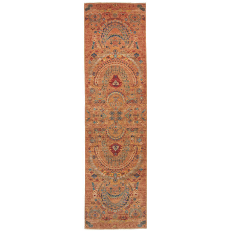 Tappeto Shahi Fine Pakistan Floreale Terracotta Blu 79x305 c