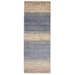 Tappeto Royal Gabbeh Pakistan Geometrico Blu Beige Naturale