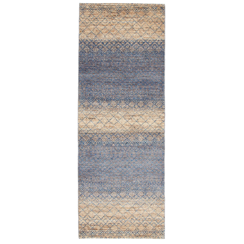 Tappeto Royal Gabbeh Pakistan Geometrico Blu Beige Naturale