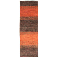 Tappeto Royal Gabbeh Pakistan A Righe Terracotta Marrone Scu