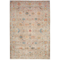 Tappeto Zigler Fine Pakistan Floreale Grigio-beige Policromo