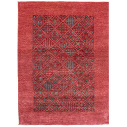 Tappeto Bakhtiyar Pakistan Floreale Rosso Blu 165x226 Cm