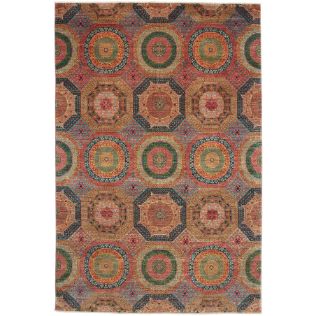 Tappeto Mamlouk Pakistan Geometrico Multicolore 197x298 cm