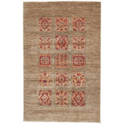 Tappeto Bakhtiyar Pakistan Floreale Beige Rosso 100x153 Cm