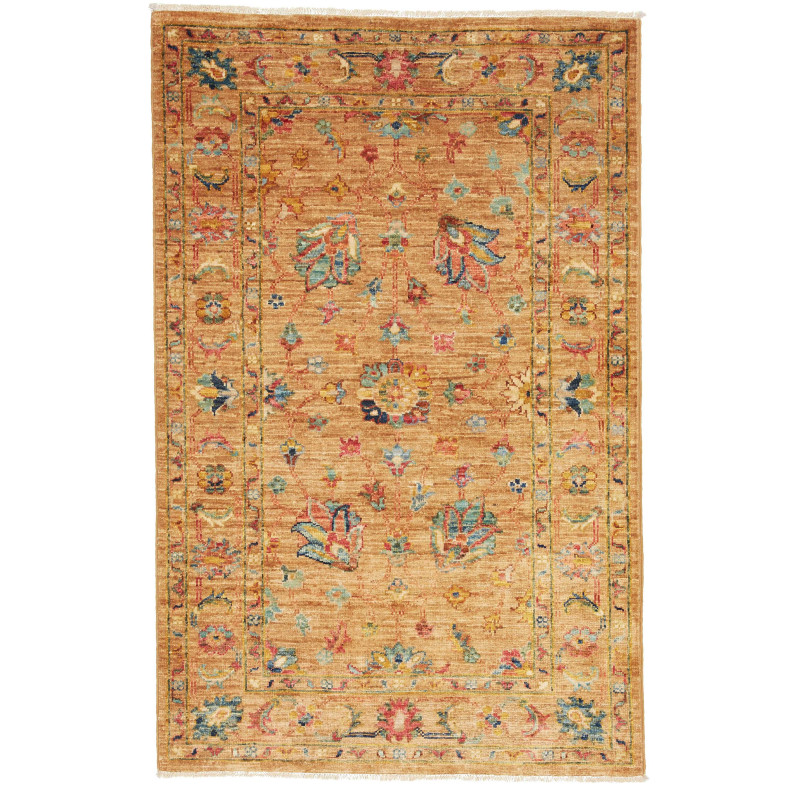 Tappeto Zigler Fine Pakistan Floreale Terra Blu 78x123 Cm
