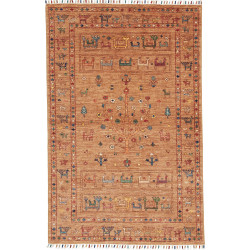 Tappeto Rubin Pakistan Astratto Terracotta Multicolore 99x15