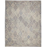 Tappeto Kilim Afghanistan Astratto Grigio Blu Crema 258x339
