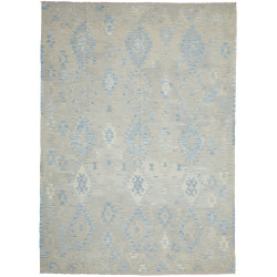 Tappeto Kilim Afghanistan Geometrico Beige Azzurro Chiaro 21