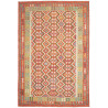 Tappeto Kilim Afghanistan Geometrico Ruggine Verde 206x305 C