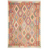 Tappeto Kilim Afghanistan Astratto Multicolore Terracotta 21
