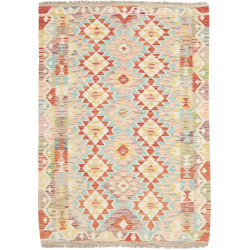 Tappeto Kilim Afghanistan Geometrico Multicolore Pastello Vi