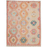 Tappeto Kilim Afghanistan Astratto Arancio Azzurro 154x200 C