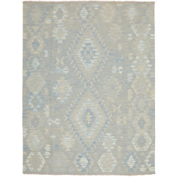 Tappeto Kilim Afghanistan Geometrico Azzurro Beige 150x200 C