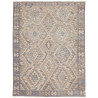 Tappeto Kilim Afghanistan Astratto Beige Blu 153x205 Cm