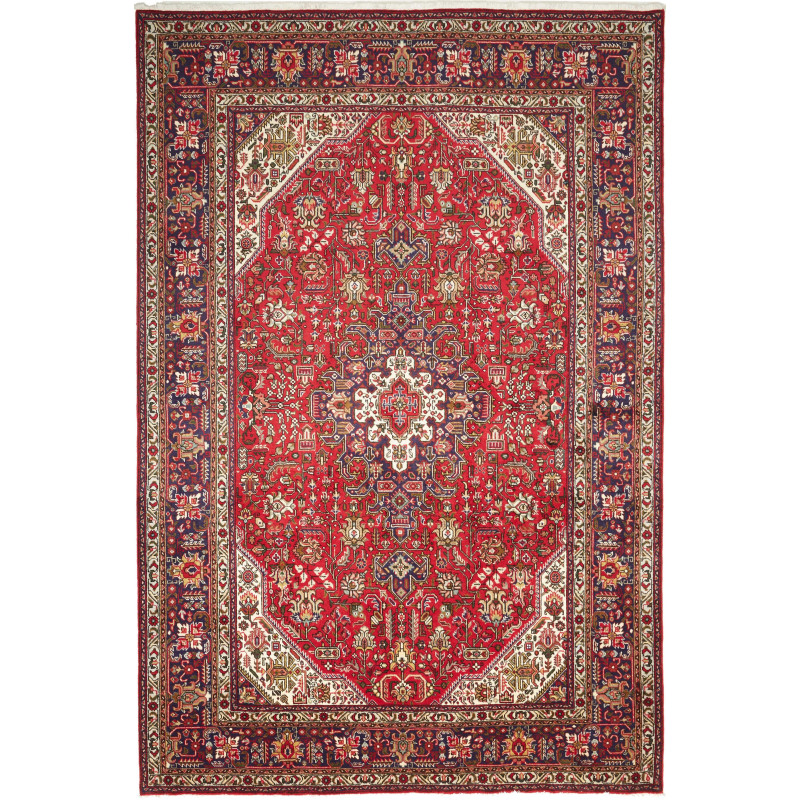 Tabriz 204x304 Cm Tabriz Persia Hand-carded Wool Cotton