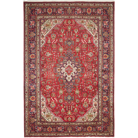 Tabriz 204x304 Cm Tabriz Persia Hand-carded Wool Cotton