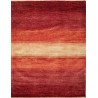Tappeto Shayan Pakistan Tinta Unita Rosso Arancio 248x353 Cm