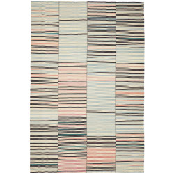 Tappeto Kilim Persia Geometrico Blu Rosa 200x305 Cm