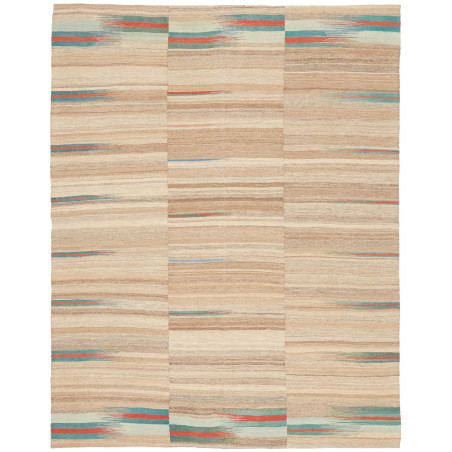 Tappeto Kilim Persia Geometrico Beige Azzurro 166x210 Cm