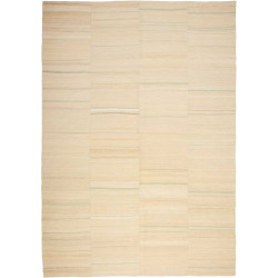 Tappeto Kilim Persia Astratto Beige Avorio 217x312 Cm