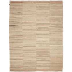 Tappeto Kilim Persia Astratto Beige Marrone 225x305 Cm