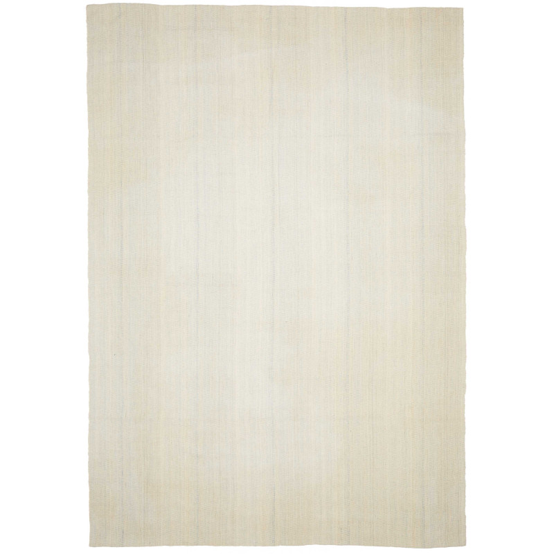 Tappeto Kilim Persia Tinta Unita Crema Chiaro 249x357 Cm