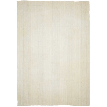 Tappeto Kilim Persia Tinta Unita Crema Chiaro 249x357 Cm