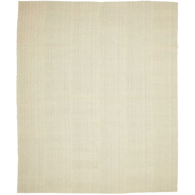 Tappeto Kilim Persia Tinta Unita Avorio Chiaro 258x304 Cm