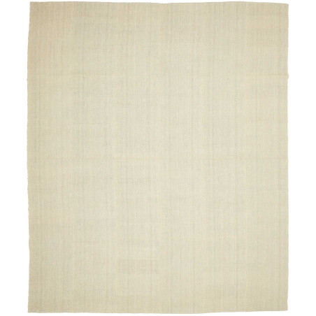 Tappeto Kilim Persia Tinta Unita Avorio Chiaro 258x304 Cm