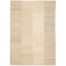 Tappeto Kilim Persia Geometrico Crema Beige 167x238 Cm