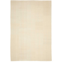 Tappeto Kilim Persia Tinta Unita Crema Naturale 208x305 Cm