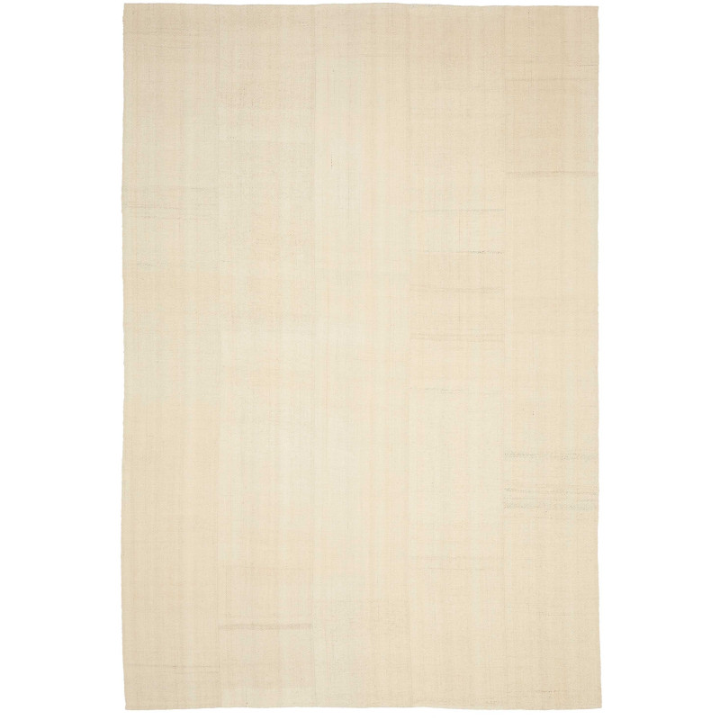 Tappeto Kilim Persia Tinta Unita Crema Naturale 208x305 Cm