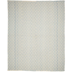 Tappeto Mani Persia Geometrico Azzurro Chiaro Crema 289x350