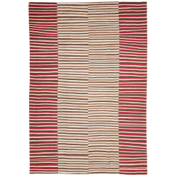 Tappeto Kilim Mazandaran Vintage Persia Astratto Rosso Panna