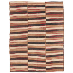 Tappeto Kilim Mazandaran Vintage Persia Astratto Beige Marro
