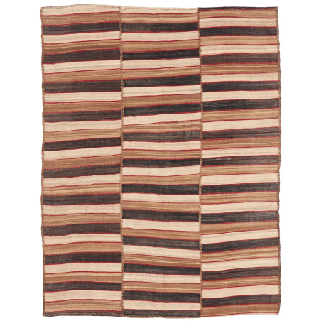 Tappeto Kilim Mazandaran Vintage Persia Astratto Beige Marro