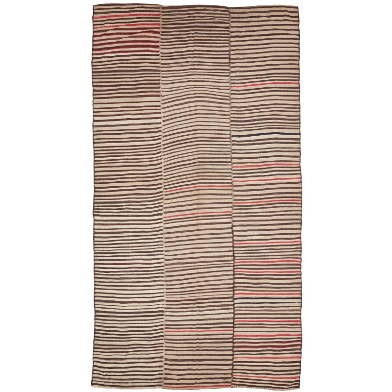 Tappeto Kilim Mazandaran Vintage Persia Astratto Beige Marro