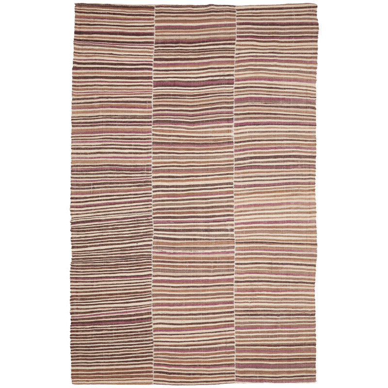 Tappeto Kilim Mazandaran Vintage Persia Astratto Beige Marro