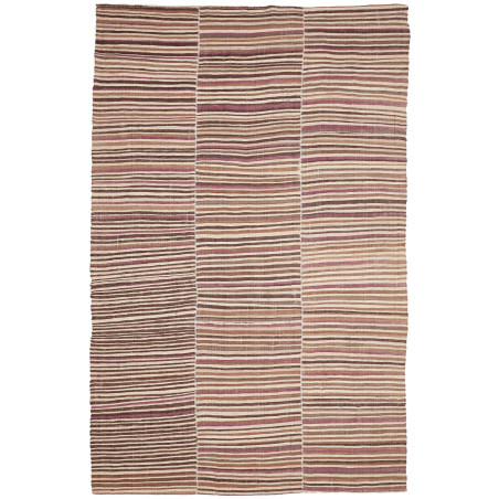 Tappeto Kilim Mazandaran Vintage Persia Astratto Beige Marro