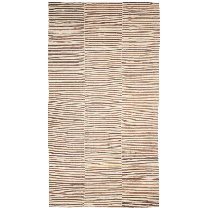 Tappeto Kilim Mazandaran Vintage Persia Astratto Ecrù Marron