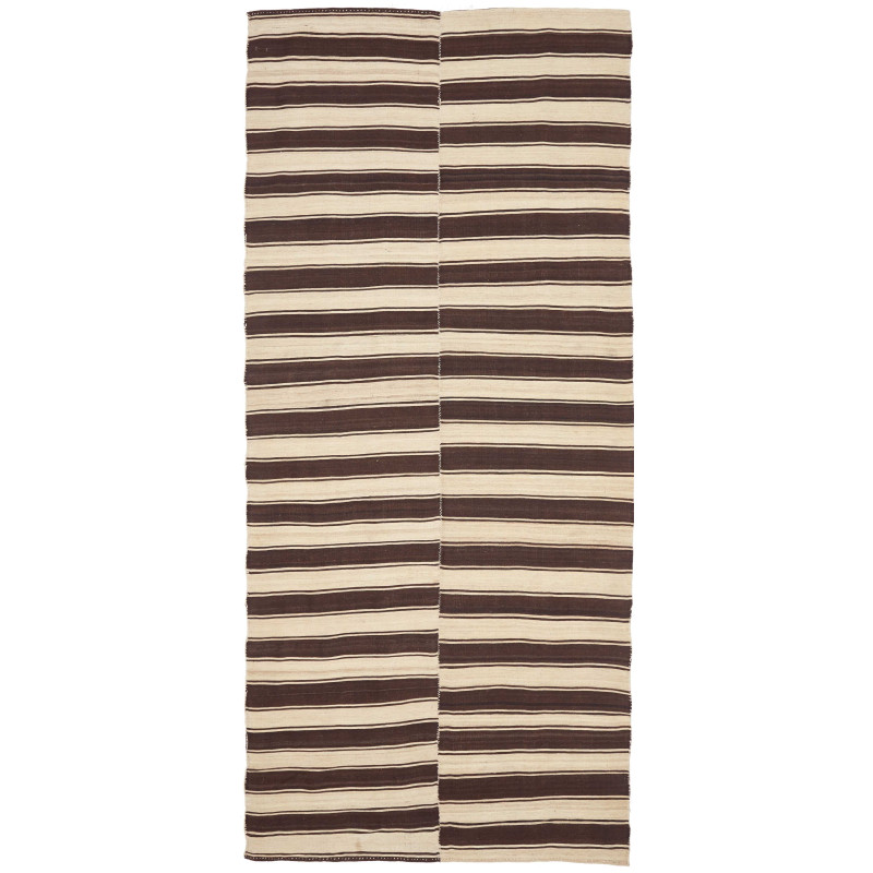 Tappeto Kilim Mazandaran Vintage Persia Astratto Marrone Ecr