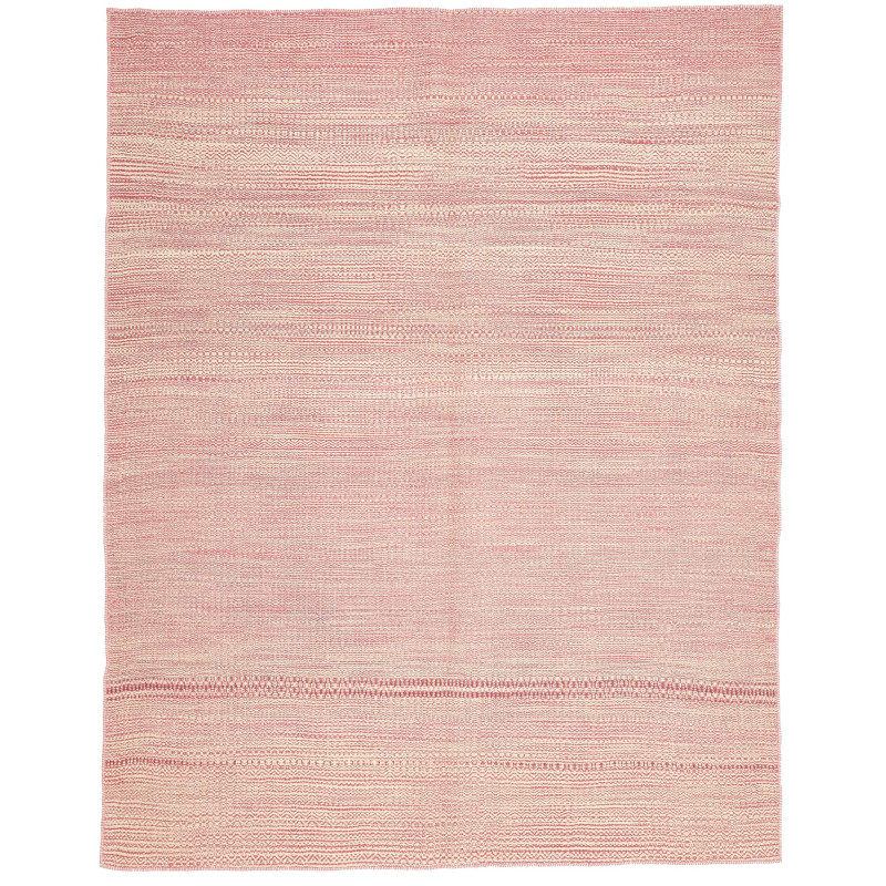 Tappeto Kilim Plain Persia Geometrico Rosa Antico 201x255 Cm