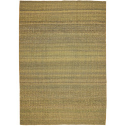 Tappeto Kilim Plain Persia Astratto Verde Oliva Sabbia 239x3