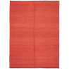 Tappeto Kilim Plain Persia Tinta Unita Rosso Mattone 151x205