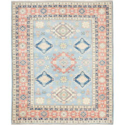 Rug Kazak Afghanistan 159x194 Sky Blue Terracot