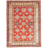 Tappeto Kazak Fine Pakistan Geometrico Rosso Crema 153x207 C