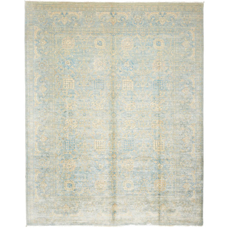 Tappeto Zigler Extra Fine Pakistan Geometrico Azzurro Tenue