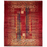 Tappeto Siva Pakistan Astratto Rosso Intenso Oro 255x301 cm